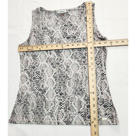 Calvin Klein Sleeveless Top Snake Print Size M - Picture 4 of 6